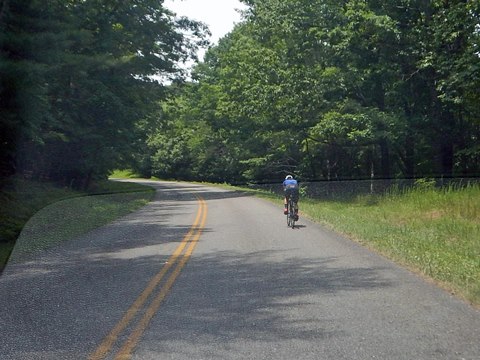 biking Blue Ridge Patrkway, North Carolina. BikeTripper.net