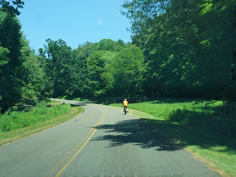 biking Blue Ridge Patrkway, North Carolina. BikeTripper.net