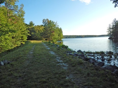 bike Maine, bait-hole River Rail Trail, biking, BikeTripper.net