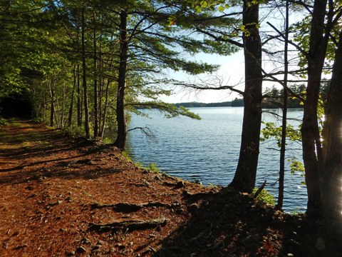 bike Maine, bait-hole River Rail Trail, biking, BikeTripper.net