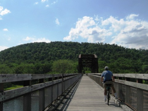 bike Pennsylvania, Sandy Creek Trail, Belmar Bridge, biking, BikeTripper.net