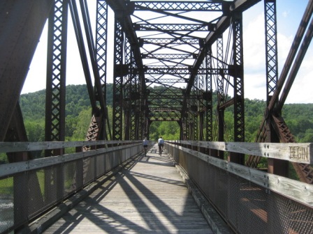 bike Pennsylvania, Sandy Creek Trail, Belmar Bridge, biking, BikeTripper.net