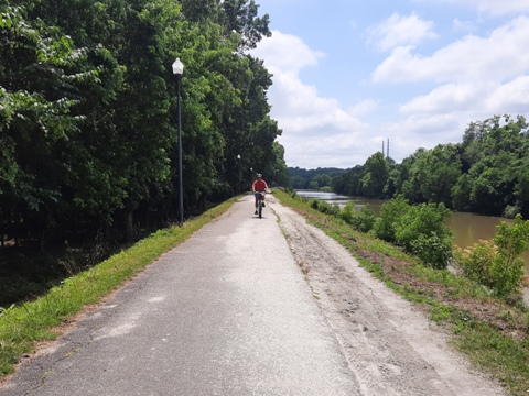 Columbia Riverwalk, Three Rivers Greenway, bike South Carolina, BikeTripper.net