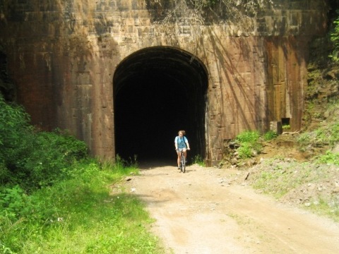 Biking, North Bend Rail Trail, West Virginia, BikeTripper.net